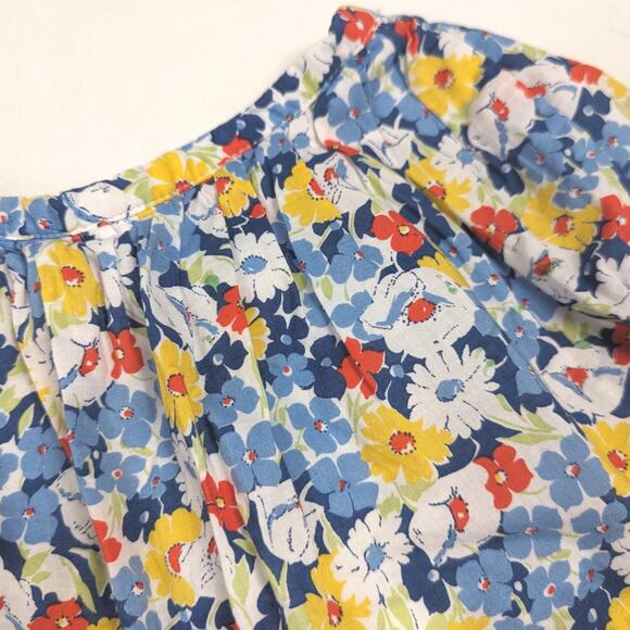 Polo Ralph Lauren Skirt Girls Sz 2T Blue Floral Daisy Casual Basic - Picture 2 of 5